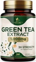 緑茶エキスのカプセル1000のmg - 標準化された45% EGCG及び98%のポリフェノール-自然エネルギーのための3X強さの緑茶の丸薬-サポート中心の健康、草の補足、ビーガン、非GMO - 240のカプセル