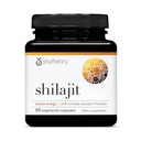 Youtheory Shilajit - 500 mgシラジットカプセル - エネルギーサプリメント - シラジットサポートスタミナと耐久性 - 純粋なヒマラヤシラジット - グルテン、酪農場&大豆無料 - 60ベジタリアンカプセル