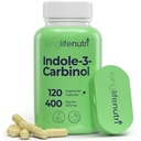 LongLifeNutri Indole-3-Carbinol 400mg - 120 Vegeterianのカプセル、4か月の供給、ホルモンのバランス及び細胞の健康、テストされる実験室のための有機性補足、米国製