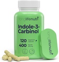 LongLifeNutri Indole-3-Carbinol 400mg - 120 Vegeterianのカプセル、4か月の供給、ホルモンのバランス及び細胞の健康、テストされる実験室のための有機性補足、米国製