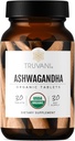 Truvani Organic Ashwagandha | 日々のエネルギー、ポジティブ・ムード・サポート、脳の健康サポート | 筋肉の成長と耐久性をサポート | ヘルシーな睡眠サポート | 非GMO | 30日の供給