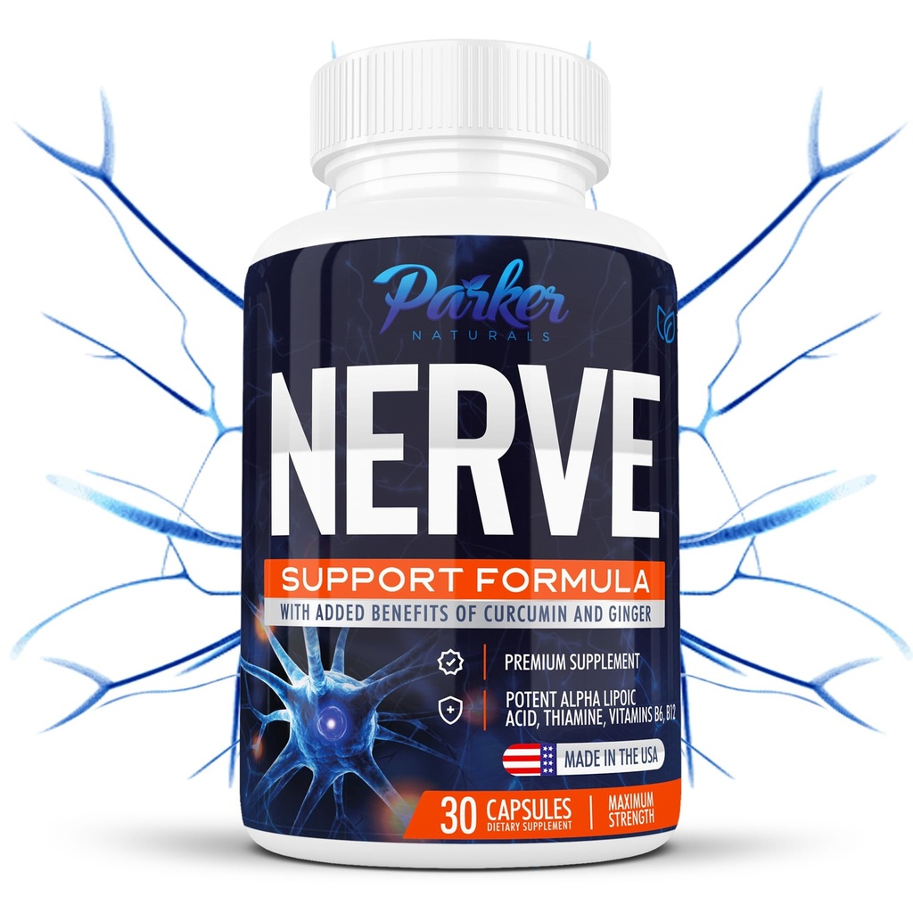 アルファリポ酸600mg、Nerveサポートサプリメントは、チアミン、クルクミン、ジンジャールート、ビタミンB6、B12オールインワン ビーガンニューロ健康サプリメント、ラボテスト、30カプセル