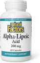 Natural Factors Alpha-lipoic Acid 200mg Capsules, 60-Count
