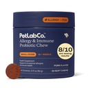 PetLab Co. 犬のためのアレルギー&免疫毎日のプロバイオティクス。 Yeast Production、Seasonal Allergies、断続的イチネス、ガット&消化の健康 - 30小犬のための咀嚼 - 包装5月Vary