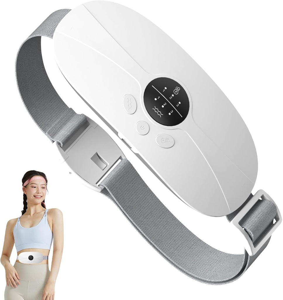 期間のパッドのための Protable のヒート パッドは、3 つの熱レベルおよび 3 つの振動マッサージ モードの、期間の苦痛、彼女、女性および少女のための最もよいギフト(白い)のためのベスト ギフトを熱します