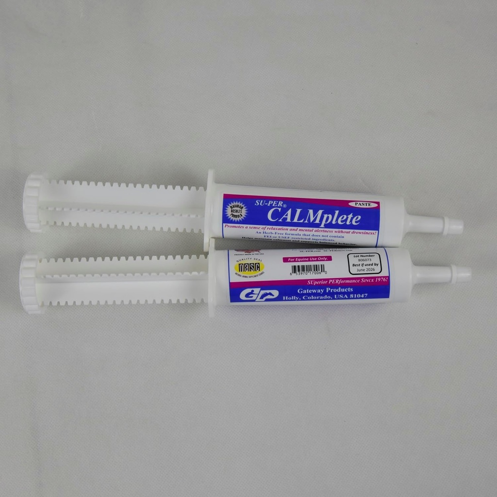 SU-PER CALMplete ホース カルマーペースト - カルムネスとバランスの取れた行動を維持するのに役立ちます - 馬のためのペースト - 80CC、2パック