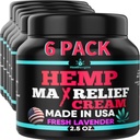 6PACK Healthergize Hemp Cream-Natural Premium Quality-Full Body Relief Instant Results-Hemp Oil Infused-Lavender, Aloe, Turmeric, Aches, Muscles, Joints, Muscles, Back, Knees, Neck-Made in USA…