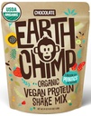 EarthChimpオーガニックビーガンプロテインパウダー - プロバイオティクス付き - 非GMO、乳製品無料、非乳製品、女性と男性のための植物ベースのプロテインパウダー、グルテンフリー - 52サービング、64オズ(チョコレート)