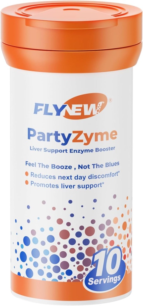お祝いのウェルネスのためのPartyZyme, アップピル, より良い朝, パーティーのスマートサポート, 肝臓サポート, 米国で作られた自然な酵素ブースター, NADH, DHM, L-テアニン, VITAMIN C, 10錠, GMP