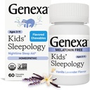 子供のためのGenexa Sleepology - 60錠  認定有機&非GMO、メラトニンフリー、物理学者フォーミュレート、ホメオパシー | 子供のための睡眠補助金