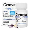 子供のためのGenexa Sleepology - 60錠  認定有機&非GMO、メラトニンフリー、物理学者フォーミュレート、ホメオパシー | 子供のための睡眠補助金