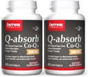 JarrowフォーミュラQ-Absorb Co-Q10 100mg - 60Softgels、2のパック - 高吸収Co-Q10 - Mitochondrialエネルギー生産と心血管の健康のための抗酸化サポート - 最大120トータルサービス