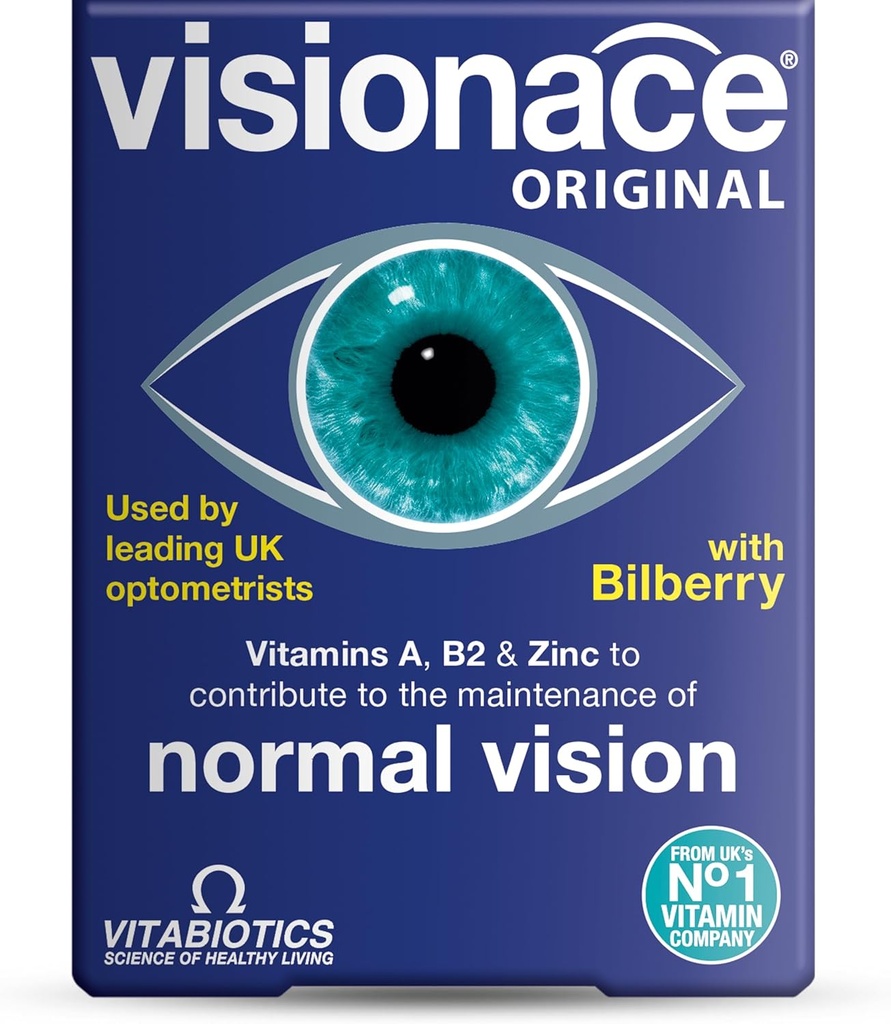 VitabioticsのVisionaceのオリジナル-正常な視野のための栄養のMultivitamin ビタミンA、B2および亜鉛- 30のタブレット