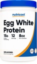 Nutricostの卵の白い蛋白質の粉8oz (Unflavored) -非GMOのグルテンフリー