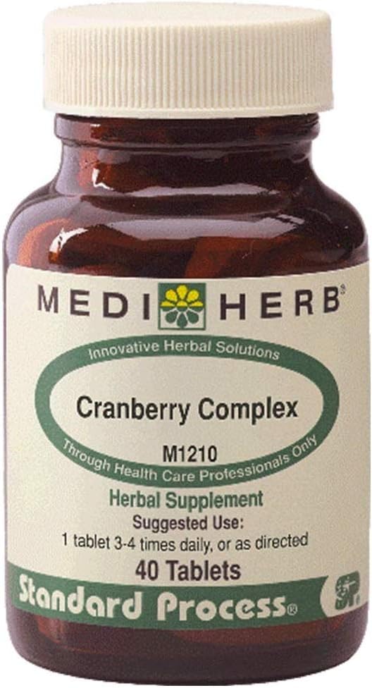 MEDIHERBクランベリーコンプレックス - 神経ヘルシー尿路機能 - 尿路のヘルシーフローラを促進 - 天然成分 - 有機ハーブサプリメント - アメリカ製 - 40タブ