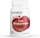 Ambrosialの鉄のBisglycinate 1-120のタブレットのパック