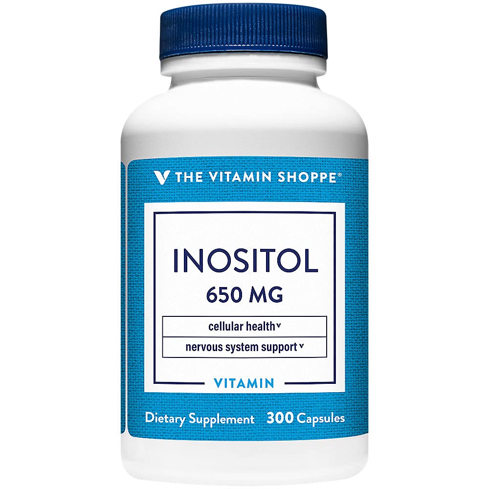 ビタミンのShoppe Inositol 650MGは、健康な肝臓及び細胞機能(300のカプセル)を支えます