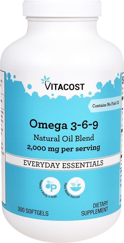 Vitacostオメガ3-6-9天然油ブレンド - サービングごとの2000mg - 300Softgels