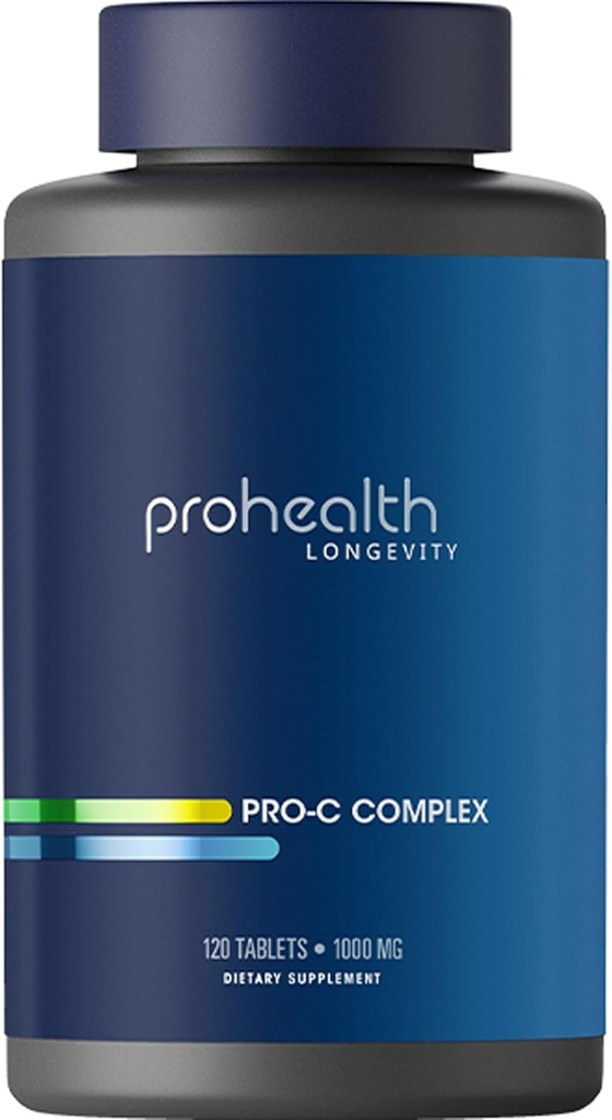 ProHealth Pro-C ComplexTM(1000mg、120錠)(Bioflavonoids、Acerola、ローズHIPSおよびルチン付きビタミンC)