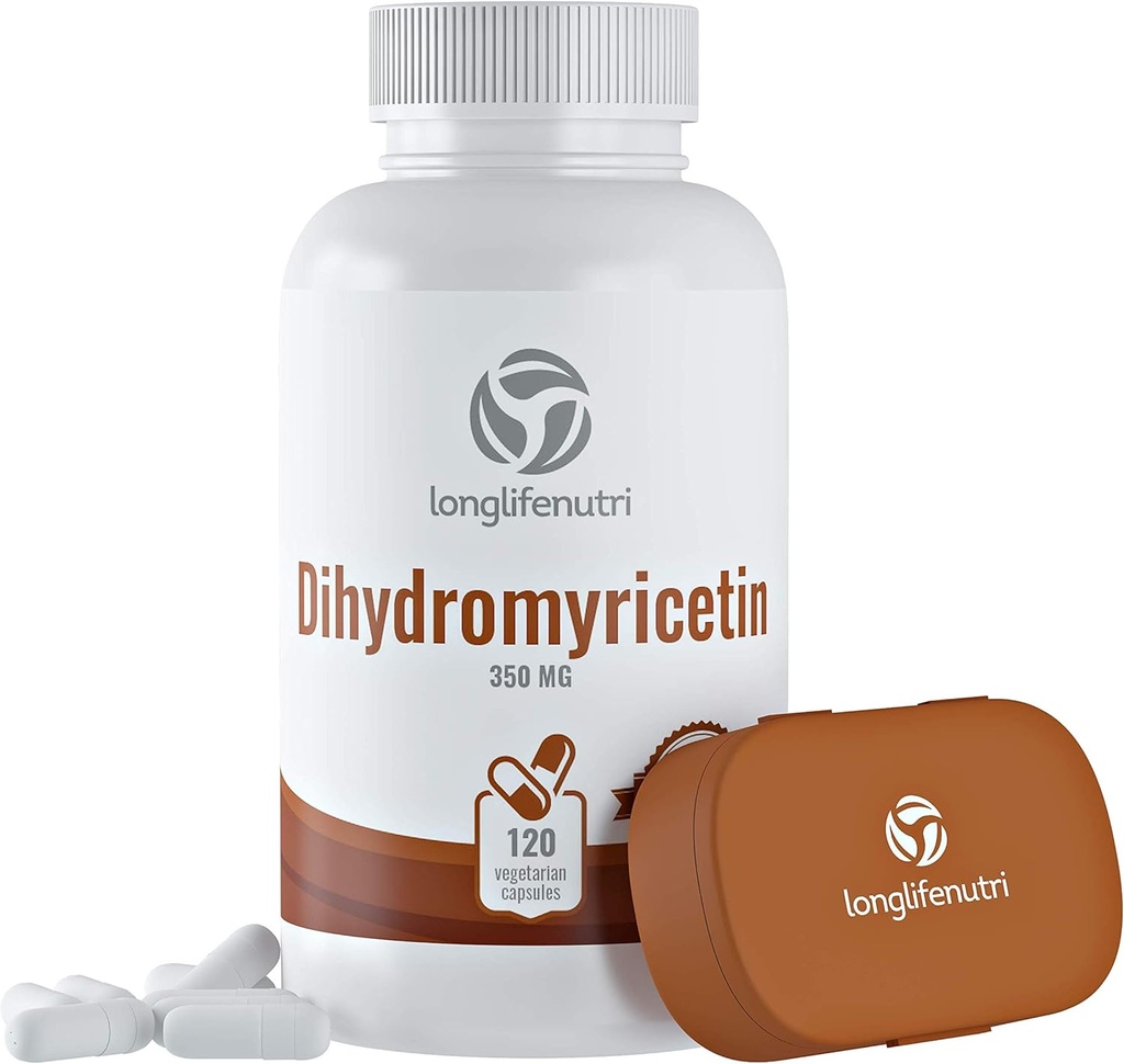 LongLifeNutri Dihydromyricetin DHM 350mg - 120 ベジタリアンカプセル - Hovenia Dulcis抽出物とハーブサプリメント - アメリカ製