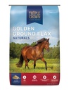トリプルクラウンゴールデングラウンドフラックス、馬用フラックス、馬用フラックス、オメガ3エキナーサプリメント、25ポンド