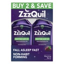 ZzzQuil、睡眠の援助、夜間睡眠の援助の液体、50のmg Diphenhydramine HClの落下眠りの速い、非習慣の形成、温まる果実味、12のFLのOZ (パッケージ2)