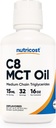 Nutricost C8 MCT オイル 16oz - Keto, Paleo, Non-GMO