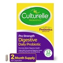 女性及び人のためのPrebioticsとのDigestiveの健康(2か月の供給)のためのCulturelleのプロ強さの毎日のプロバイオティクスは、Occasional Diarrhea、ガス及び膨脹、グルテンフリー、60の計算を支えます