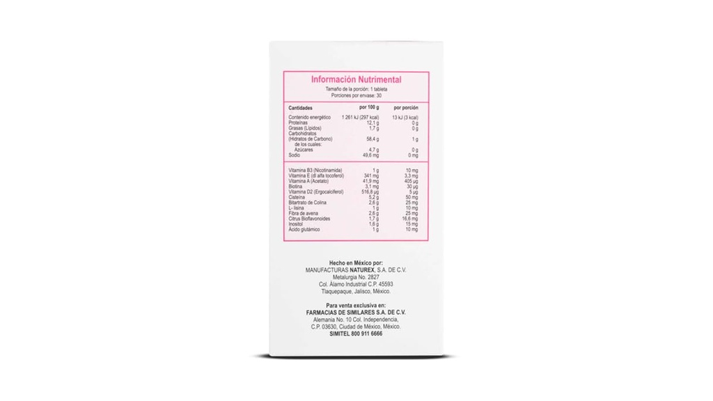 毛および釘のための酸化防止剤およびアミノ酸の補足はGelasimi 30タブレットと比較します- Antioxidantes y Aminoácidos Suplemento パラ Cabello y uñas 比較する GELASIM 30TAB CISTE