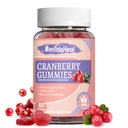 Cranberry Gummies 1000mg、D-Mannose 250mg、女性のプロバイオティックグミー、尿路の健康、クランベリー味、GMOなし、60カウント