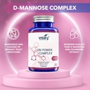 4-IN-1 URI POWER COMPLEX 1350mg - 60 日 - D マンノーズ、クランベリー、ハイビスカス、およびタンポピオンハーブ - 自然に膀胱と尿路を浄化 - UTI 回避パックのための特別アプローチ 2