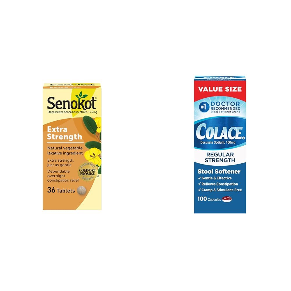 Senokotの余分な強さの自然な野菜は夜中の救助及びColaceの規則的な強さの腰の軟化剤100のmgのカプセル100の計算のDocusateナトリウムの興奮剤を解放します