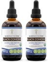 Secrets of the Tribe Black Cohosh USDA Organic | Alcohol-Free Extract, High-Potency Herbal Drops | Made from 100% Certified Organic Black Cohosh (Cimicifuga Racemosa) Dried Root 2x4 oz