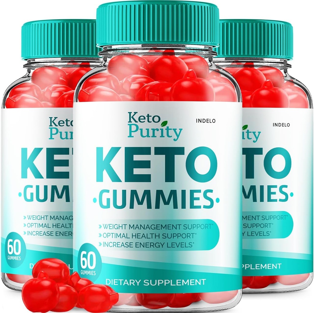 (3 Pack) Keto Purity ACV Gummies Advanced Loss - Purity Keto Plus ACV Weight Management Gummies Apple Cider Vinegar KetoPurity ACV, Keto Purity Gummies Reviews Vitamin B12 Keto+ACV (180 Gummies)
