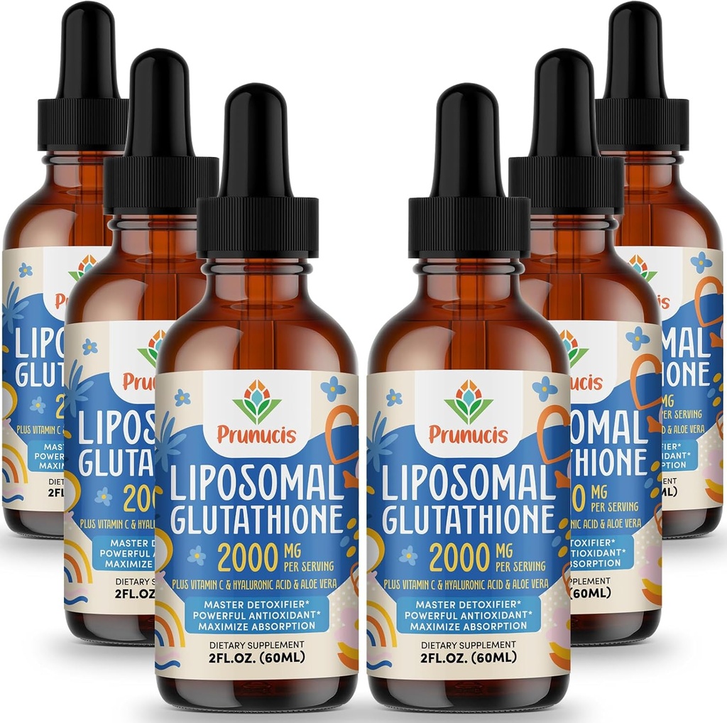 2000MG Liposomalのグルタチオンの液体、98%の吸収、活動的な形態L-グルタチオンの補足、完全菜食主義者の友好的な、免疫システム、老化の防衛、12 FL.OZのための強力な酸化防止の複合体