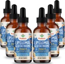 2000MG Liposomalのグルタチオンの液体、98%の吸収、活動的な形態L-グルタチオンの補足、完全菜食主義者の友好的な、免疫システム、老化の防衛、12 FL.OZのための強力な酸化防止の複合体