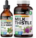 BIO KRAUTER スリッパ エルム チンキ 4 Fl. Oz. & ミルク カプセル 250