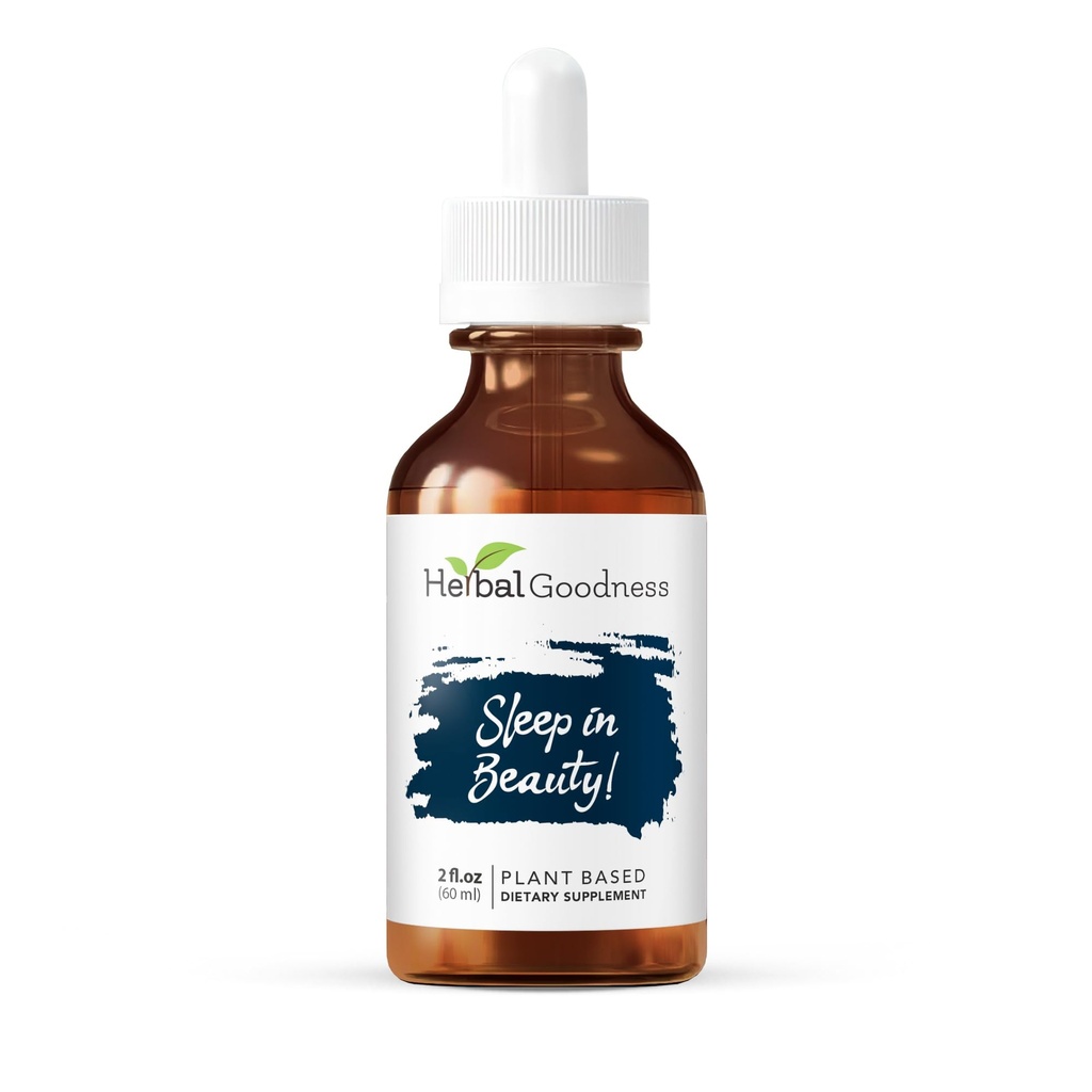 眠りの美しさ - 有機Valeリアンルート液体ドロップ2 Fl。 OZ、レモンバーム、大人のための自然な睡眠サポート、残り&リラクゼーションエイド、非GMO、ビーガン、グルテンフリー、USDAオーガニック、メラトニンなし