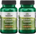 Swanson Lactobacillus Gasseri - プロバイオティックサプリメントは、3つのビリオンCFUで消化の健康をサポート - デザインリリース満足度と脂肪代謝サポート - (60ベジギーカプセル) 2ボトル