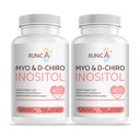 女性のためのMyo-Inositol及びD-Chiro Inositolの補足 - 理想的な40:1の比率-サポート女性のホルモンのバランス及び豊饒及びOvarianの健康-ビーガン粉のカプセル- 60日の供給