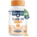 FREEDA CoQ10 100mg - 心臓の健康、血圧サポート、経口ガム健康、および健康な老化のためのコザール補酵素Q10サプリメント - 純粋なCoQ10カプセル、100カウント