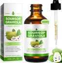 Soursop Graviolaの液体の低下の有機1800のmgの細胞サポートのための自然なSoursopのビターの液体の葉のエキス、よい生きている及び提供の酸化防止サポート、草の商品、Boosting免疫の健康