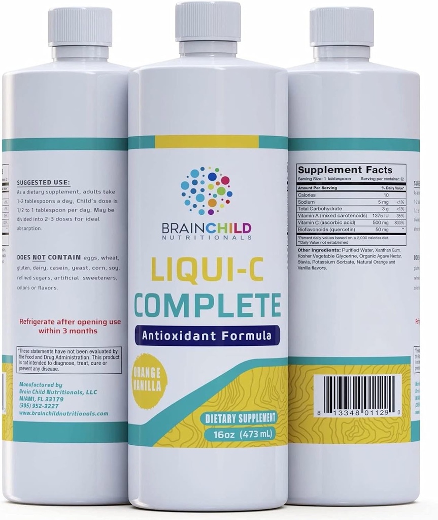 BrainChild Nutritionals Liqui-C 完了 16oz