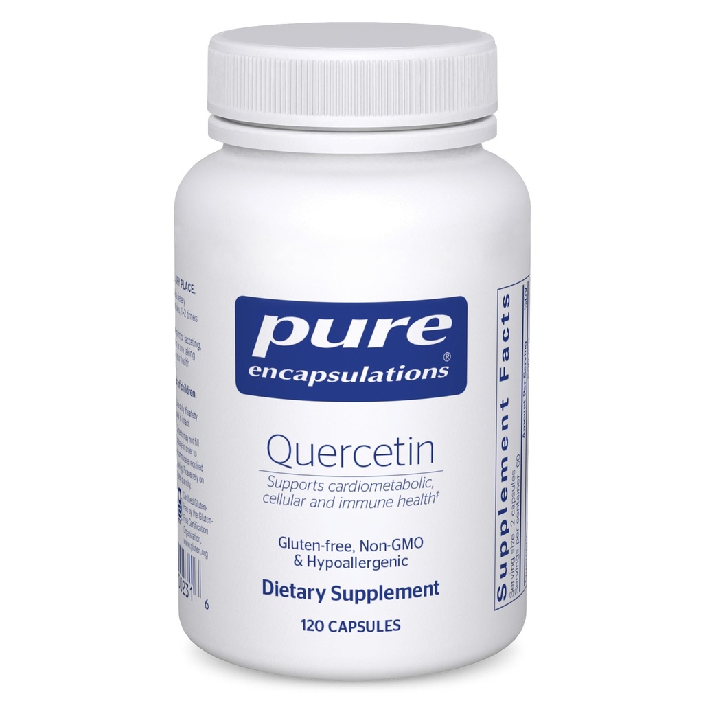 純粋なカプセル化ケルセチン - 500 mg - 免疫サポート、細胞の健康と心臓の健康 - 抗酸化サプリメント - グルテンフリー&非GMO - 120カプセル
