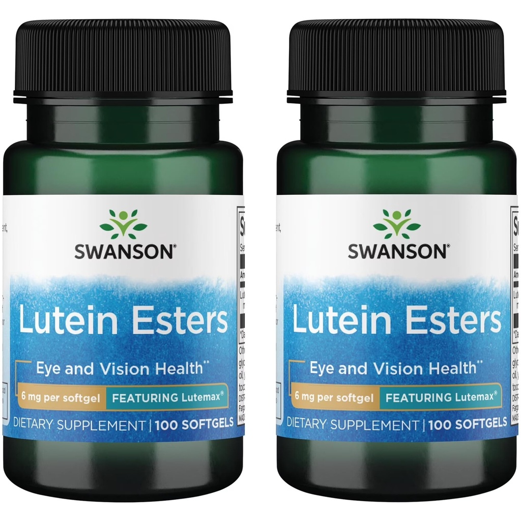 Swanson Luteinのエステル-Lutemax 6 mg 100のゲルを特色にします(2パック)