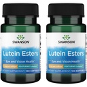 Swanson Luteinのエステル-Lutemax 6 mg 100のゲルを特色にします(2パック)