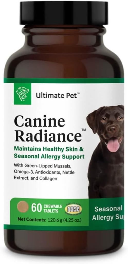 ULTIMATE PET NUTRITION 犬、オメガ-3 皮膚の水分補給、イッチを防ぎ、コートを強化する抗酸化剤、60 ケブル タブレットのための軟膏剤