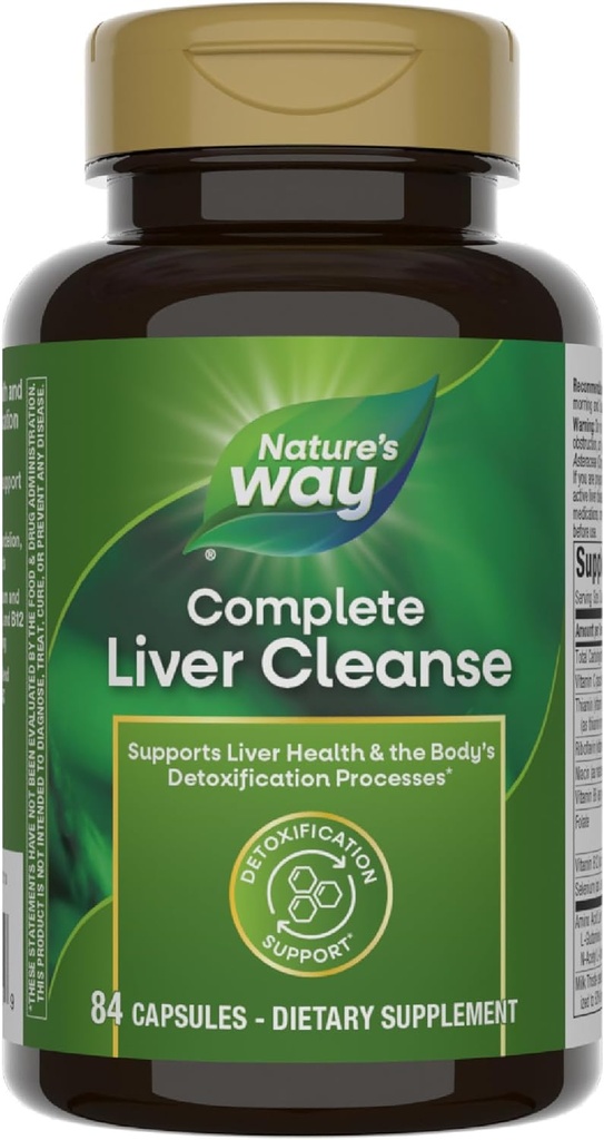 Nature's Way Complete Liver Cleanseは、ミルクアミット、B-Vitamins、アミノ酸肝ブレンド、84カプセル(パッケージ5月Vary)で、体の解毒プロセス*をサポートします。