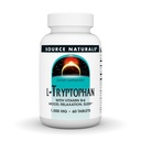 源の自然なビタミンB-6のL-Tryptophan -サポート気分、弛緩および眠り- 1000mg - 60のタブレット