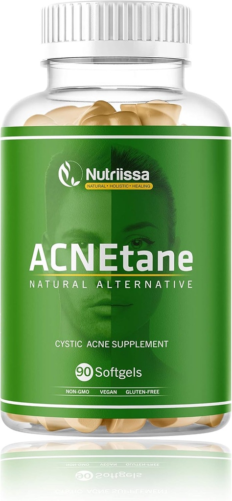 ACNEtane - アクネ、90 Veggie Softgels (Treats Hormonal、パバーティ、及び内部に嚢胞性アクネを扱うためのすべての自然なビタミンの補足)